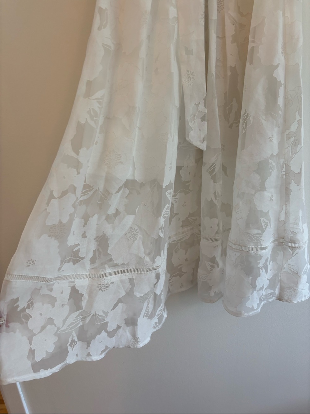 Lipsy White Lace V-Neck Midi Dress with Belt - Picture 8 of 12